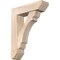 Ekena Millwork Olympic Slat Smooth Bracket w/ Offset Brace, Douglas Fir, 7 1/2"W x 28"D x 36"H BKT0806X28X36OLY06SDF - alternate 1